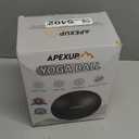 APEXUP Yoga Ball Exercise Ball Anti Slip Heavy Duty for Fitness, Balance & Core Workout, Balance Training, Pregnancy & Physical Therapy, 5 Sizes (Black)