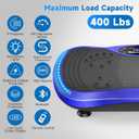 Vibration Plate Exercise Machine for Lymphatic Drainage, Vibration Machine for Full-Body Weight Loss Shaping, Vibrate Fitness Platform 400 Lbs & 200 Adjustable Speeds for Women Men Home
