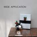 5 x Vitalizart Black Velvet Ribbon Set 3/8" x 15 Yd Wooden Spool Fabric Trim 3 Rolls * 5 Yd for Christmas Wreath Decoration Handmade Craft Ornaments Gift Wrapping & Bow Making