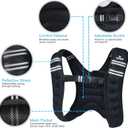 Weighted Vest Weight Vest for Men Women Kids 5/10/16 Lbs Weights, Body Weight Vests Adjustable for Running, Gym Workout, Jogging, Body Fitness (Black)