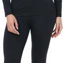 Blaosn Long Johns Thermal Underwear for Women Base Layer Petite/Regular/Tall Top Bottom Sets Cold Weather Winter (Large, Black)