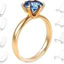 Ring Sizers for Loose Rings, Flexible Invisible Ring Size Adjusters, Anti-Slip Ring Guards for Rings, Easy to Use for Women and Men, 8 Assorted Sizes