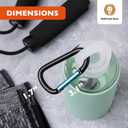 Carabiner - 3" Aluminum Carabiner D Shape Buckle Pack, Keychain Clip, Spring Snap Key Chain Clip Hook Buckle, 12pcs