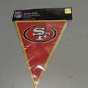 NFL San Francisco 49ers Plastic Pennant Banner - 12ft, 1 Piece - Perfect Decorative Banner for Parties and Events