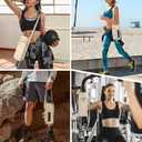 Gym Magnetic Water Bottle Holder with Adjustable Shoulder Strap and Phone Pocket,Holds 30/40oz Bottle Sleeve with Handle/Handleless,7 Card Pockets (White)