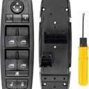 Master Power Window Switch, Driver Side 3 + 0 Pins, Replacement for 2008-2009 Chry-sler Town & Country, 2008-2009 Do-dge Grand Caravan, 4602535AC, 4602535AD, 4602535AE, 4602535AF, 4602535AG, 920-401