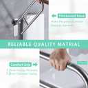 29.5 INCH Stainless Toilet Safety Rails, Disabled Flip-Up Bathroom Grab Bar with Paper Holder, Toilet Handrails Hand Grips Handle Shower Assist Aid, Wochi TV Handicap Grab Bars for Elderly
