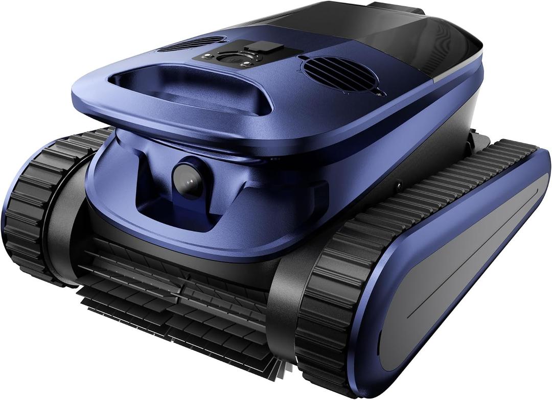 (2026 New) Pool Vacuum Robot - AI Smart Navigation, 360 Top-to-Bottom Cleaning, 4 Cleaning Modes, Over 3.5h Replaceable Battery Design, for Inground & Above-Ground Pools up to 3,200 Sq. Ft