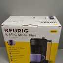Keurig K-Mini Mate Plus Single-Serve K-Cup Pod Coffee Maker, Compact, 3 Cup Sizes, Brew Over Ice and Strong Button Features, 50 oz Removable Reservoir, Matte Black
