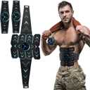 Fitness Belt, Abs Stimulator Muscle Toner, Ab Machine Trainer for All Body, Fitness Strength Training Workout Equipment for Men and Women