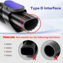 Crevice Tool Attachment for Shark Pet Cordless Stick IX141 IZ462H IZ483H IZ363HT IZ361H IZ163H IZ362H Removable Two-in-one Vacuum Crevice Tool Brush Replacement Parts for D-Shaped Vacuum