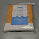 Awellife Boho Yellow Shower Curtain for Bathroom Farmhouse Cotton Stripe Tassel Shower Curtain Natural Texture 72" L x 60" W