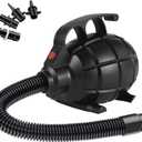 Electric Air pump for Inflatable Tumble Track Gymnastics Mat, Air Roller Barrel, Swimming Ring, Bed, Pool Toy, Inflatables Raft Boat Electric Pump with 4 Nozzles AC 110-120V500W