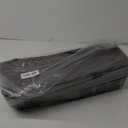 Sofa Armrest Pillow with Cup Holder, Large Removable Couch Armrest Cushion Tray Drink Holder Caddy with 4 Side Pockets for Remote, Glasses, Phone, Game Controller, iPad and Magazines-6.3in Height (Grey)