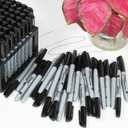 Permanent Markers Bulk, Fine Tip, 75 Pack Black Permanent Markers, Quick Drying, Water- & Fade-Resistant, Used on Wood Plastic Paper Metal