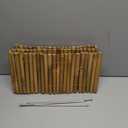 Bamboo Short Fence Outdoor Landscape Edging Flexible Decorative Border 7.8'' H x 47'' L