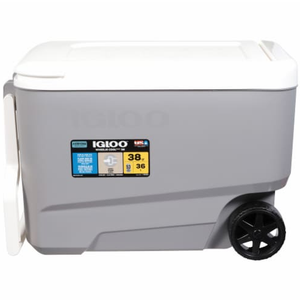 IGLOO 38 Quart Wheelie Cooler - Gray