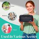 NOL Natural Organic Lifestyle Insulated Lunch Bag for Adults Compact Cooler Lunch Box with Food-Grade Lining, Waterproof Lunch Bag for Work, Travel | Portable Thermal Meal Tote with Handle, Black