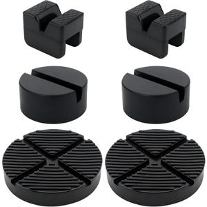 Jack Stand Pads Set, Universal Jack Pad Adapter for Pinch Weld and Frame Rail Protection, Floor Jack Rubber Pad