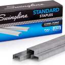Swingline Standard Staples, 1/4", Full Strip, Box of 5,000
