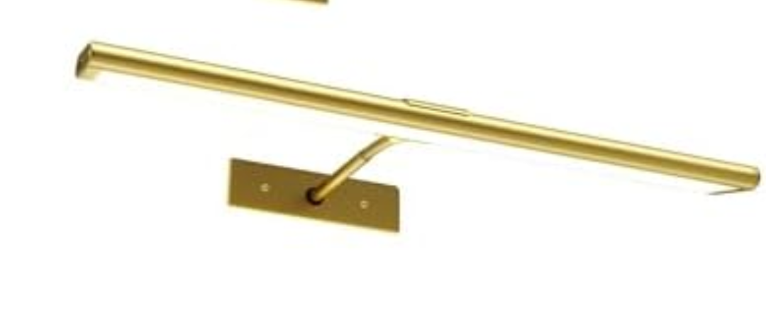 EZVALO Picture Light for Wall, 4800mAh Rechargeable Wireless Remote, Dimmable Magnetic LED Art Display Light with 3 Color Temperatures, for Gallery, Living Room, Bedroom, Hallway (Gold-1Pack)