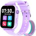Xipax Kids Smartwatch for Boys Girls with GPS Tracker 4G LTE Calling & RealTime Location Tracking, Kids Watch with Video Chat, Camera, Games, SOS Call Watch for Children Age 315 (Purple)