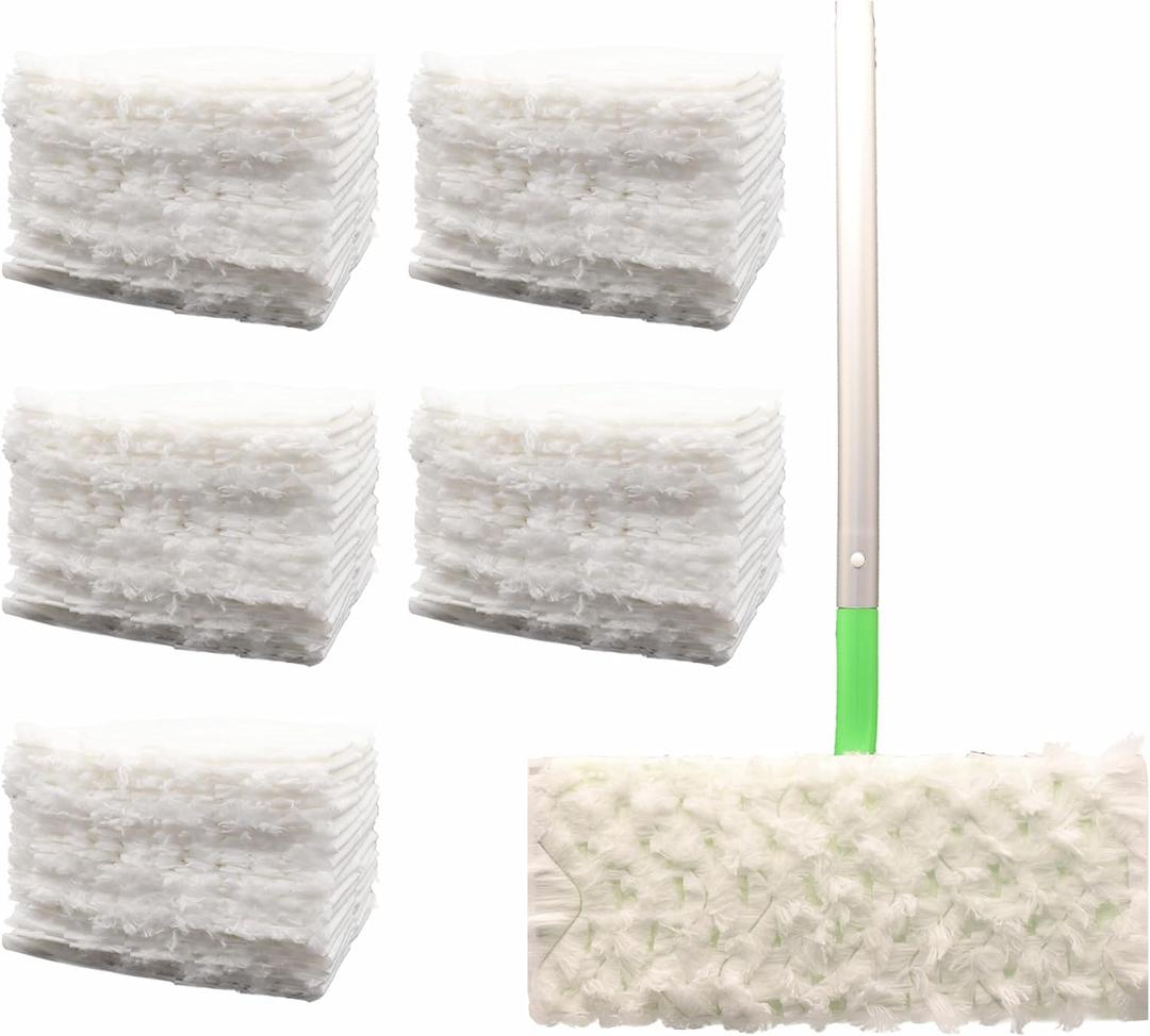 JEBBLAS Pet Dry Sweeping Cloth Refills Heavy Duty Mop Pads Multi Surface Refills for Floor Mopping and Cleaning,Disposable Sweeping Cloth for Standard Sweeper, Pack of 60 Pcs