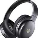 Active Noise Cancelling Bluetooth Headphones, Wireless Headphones Over Ear with Microphone, 80H Playtime Deep Bass Comfortable Protein Earpads Headset for Adults, Travel, Gym, Home,Office