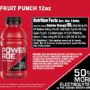 POWERADE Fruit Punch Bottles, 12 fl oz, 8 Pack