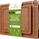 Bamboo Cutting Board Set Non Slip Feet Over Sink Gifts Best Mama Mommy Bonus Busy Mom Ever Christmas Xmas Birthday Law Step Stepmom Stepmother Who Have Everything Good Unique Useful Present