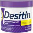 Desitin Maximum Strength Baby Diaper Rash Cream, 40% Zinc Oxide for Treatment, Relief & Prevention, Hypoallergenic, Phthalate- & Paraben-Free Paste, Protects Skin For Up To 12 Hours, 16 oz