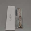 MioHHR Slim Metal Band Compatible with Apple Watch Band 42mm(Series 10) 41mm 40mm 38mm,Dressy Stainless Steel Chain Strap for Women iWatch Bands Series 9 8 7 6 5 4 3 2 1 SE,Rose Gold