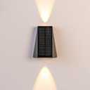 JoollySun Solar Outdoor Wall Lights: Solar Sconce Lights Outdoor Wall Mount for Outside House Porch Yard Fence (2 LED)