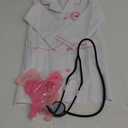 Doctor Costume for Kids Veterinarian Costume for Girls Doctor Dress Up Vet Lab Play Halloween (3-5 Years)
