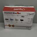 Homemate Heated Electric Blanket Queen Size  84"x90" Heating Bed Blanket Throw with 10 Heating Levels 8 Hours Auto Off Fast Heating OverHeat Protection Ultra Soft Flannel ETL Certified, Black