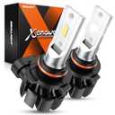 SEALIGHT 9006/HB4 LED Fog Light Bulbs, 600% High Bright 6500K Cool White Fog Lights, 50000HRS Lifespan Replacement 9006 Fog Light Bulbs Non-Polarity, Pack of 2