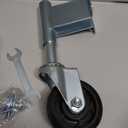 Homhoo Spring Loaded Gate Casters 4” Heavy Duty Gate Caster Wheels with Hardware 330 Lbs Load Capacity