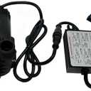 SHYSKY Heavy Duty Low Noise 24V 120W Micro Brushless DC Water Pump DC60G-24120A-1, 12m 39ft 1003GPH, Speed/Flow Adjustable, DRY RUN Protection, For Cooling Circulation Pressure System