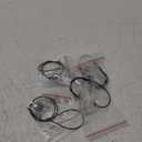 Biaungdo 4 Sets Gate Latch Cable Pull, Black Spring with Adjustable Door Latch Gate Opener for Metal Wooden Fence, Garden