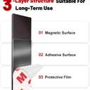 DTLHCNCT Magnetic Tape - 32 ft x 1 inch Magnet Strip Tape Roll with Strong Adhesive Backing for Kitchen, Office, School Organization, Whiteboards,Fridge(0.07" Thick)