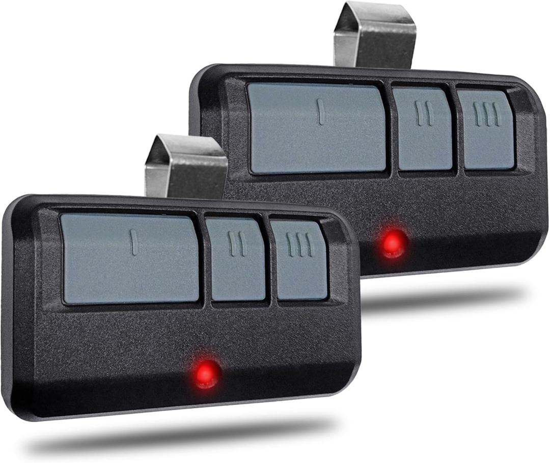 2 for Universal Chamberlain Craftsman LiftMaster Genie Wayne Dalton Stanley Linear Garage Door Opener Remote, Replaces 893LM 893Max 971LM, no Wait Wireless Keypad Keyless Entry, Safe Security