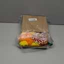 5 Pcs 50 Inch Diwali Artificial Marigold Garland with Wooden Lotus Hanging for Decoration Indian Pooja Decor Lotus Flower Decor Indian Pooja Ganesh Decorations for Home Wall New Year Gift