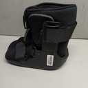 Air Walking Boot, Fracture Boot Short Walker Protection Fits Left or Right Foot Ankle Support for Injuries Fractures Sprains Black, Medium