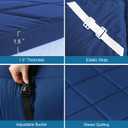 Cot Mattress Topper (Improved Thickness), Foam Quilted Pads for Camping, Soft Comfortable Sleeping Cot Mattress Pad Only, Camping Pad 75"x30" for Camp Cot/Rv Bunk/Narrow Twin Beds, Navy