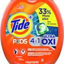 Tide PODS 4 in 1 Ultra Oxi Laundry Detergent Soap Pods, High Efficiency (HE), 73 Count