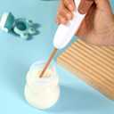Handheld Electric Baby Formula Mixer,Handheld Drink Mixer (White)