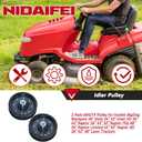2 Pack 604219 for Hustler Raptor 52" 42" 36", SD 48" 42" 36" Mower | Replaces 126123 for Raptor Limited 52" 42", Raptor Flip-Up 54" 48", Dash 42" 34", Dash XD 42" 34", BigDog 48"