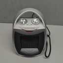 GiveBest Portable Electric Space Heater with Thermostat, 1500W/750W Safe and Quiet Ceramic Heater Fan, Heat Up 200 Square Feet for Office Room Desk Indoor Use, Silver