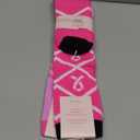 Hot Pink Geometric Girly Diamond High Ankle Crew Socks Everyday Casual Mid Calf Dress Socks Long Tube Socks,2Pairs