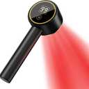 UTK Red Light Therapy for Body Pain Relief, 470:660:850:940nm Wavelengths Red Lights, Handheld Infrared Light Therapy Wand, Infrared Therapy for Joints, Muscle Recovery (Black)
